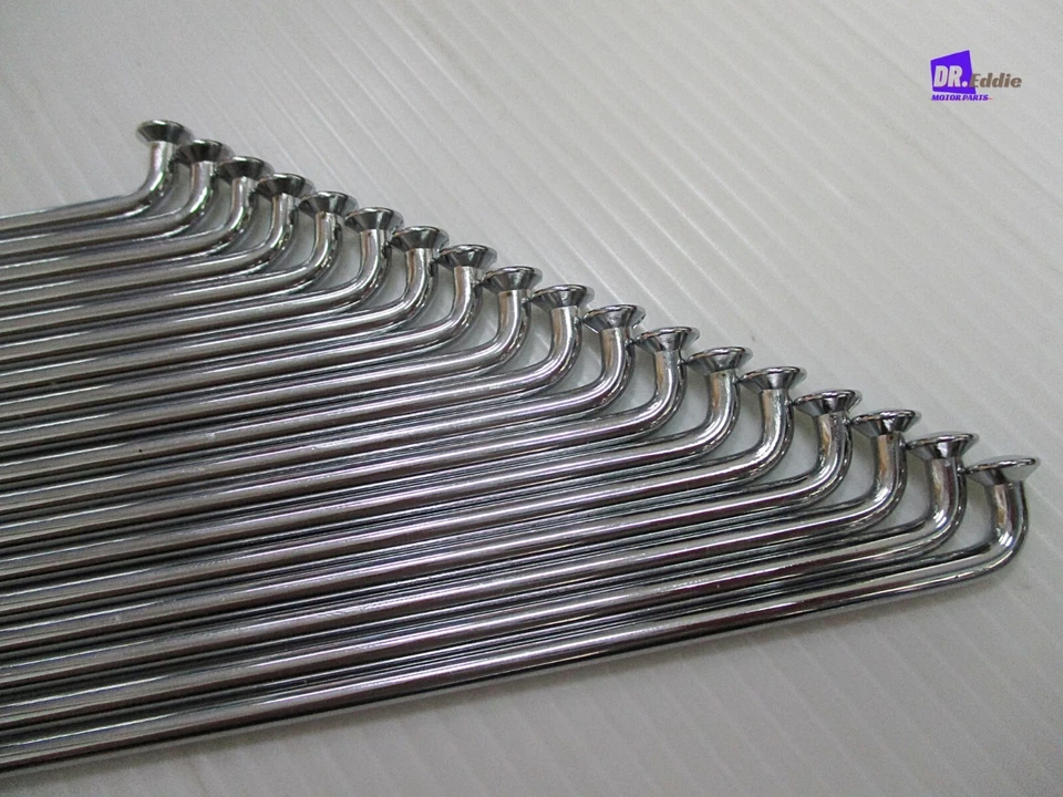 HONDA SL350 K0 K1 F19" & R18" STEEL WHEEL RIM CHROME SPOKE+BAND SET 72Pc#BI1795# Foto 4 de 4