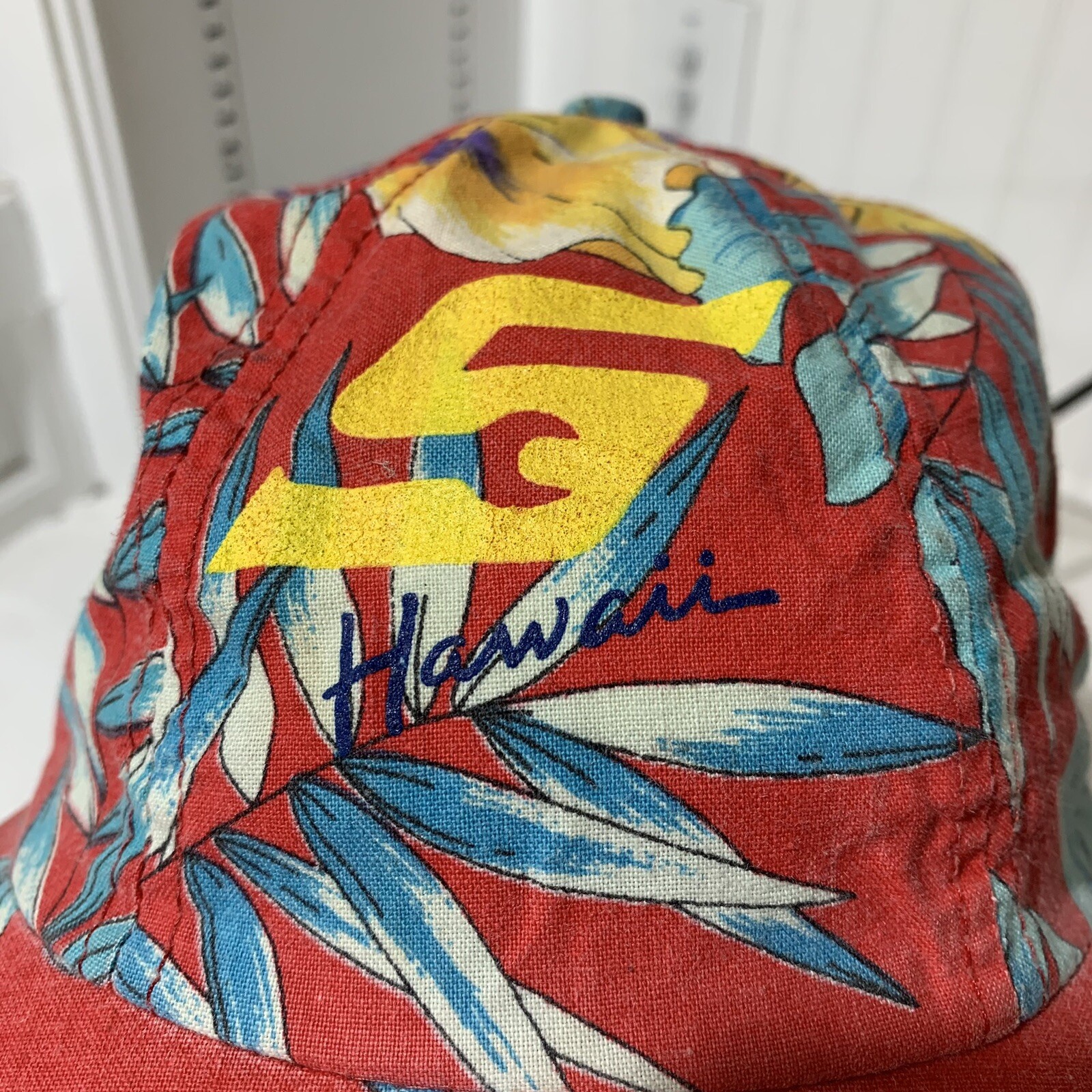 Vintage Snap on Tools Hawaii Cap Snap Back Tropical F… Gem