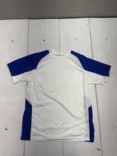 Augusta Sportswear White Blue Short Sleeve Athletic T Shirt Mens size Large