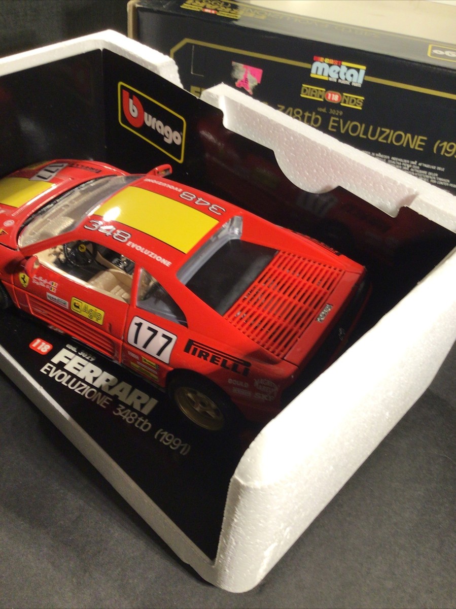 Bburago #3029 FERRARI EVOLUZIONE 348 tb (1991) 1:18 Diecast