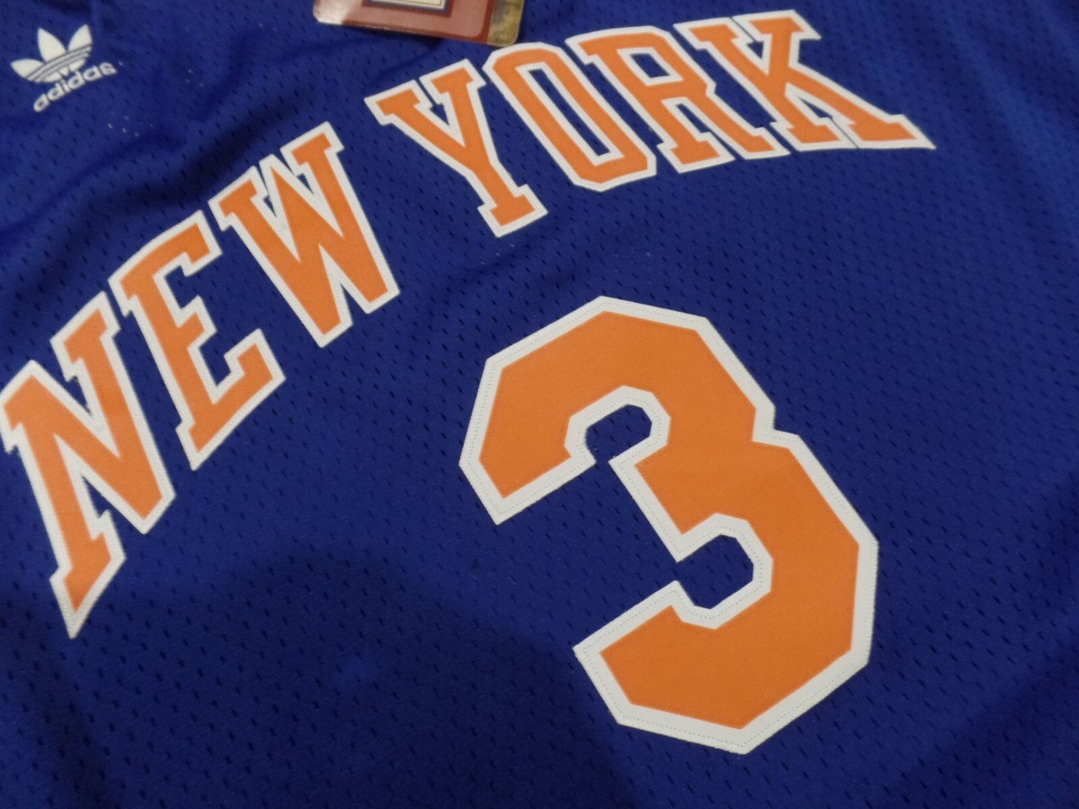 New York Knicks John Starks Swingman Adidas 7996A Jersey Oversized