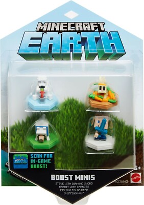 Minecraft Earth Boost Minis Exclusive Figure 4-Pack