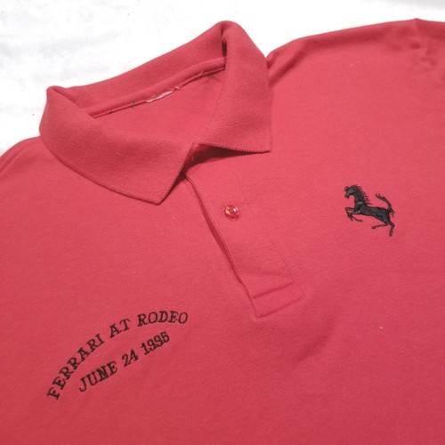 Camisa Polo Ferrari at Rodeo Drive Años 90 De Colección Para Hombres XL 1995 Beverly Hills Spider - Imagen 4 de 9