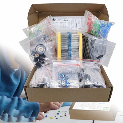 1900tlg set Basic Electronics Component Assortment Kit Elektrolytkondensator NEU