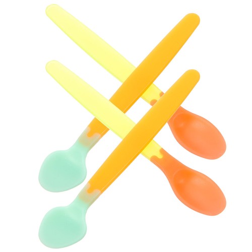 2 Sets Warm-spoon Infant Child Baby Food Temperature Spoons Utensils - Picture 6 of 12