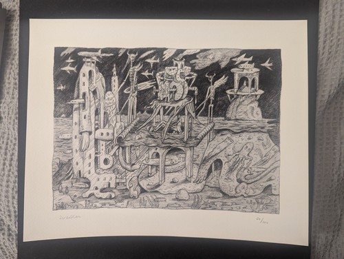 David Welker 2018 Death Lends a Hand Battles of the Seas Graphite Concept Sketch - Picture 2 of 4