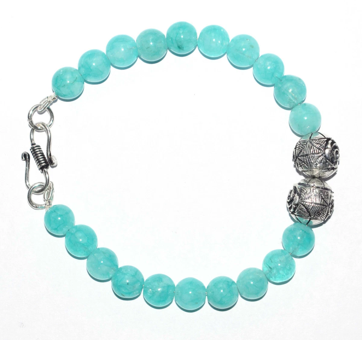 Bracciale Rigido In Giada Naturale Verde Chiaro – Portafortuna Cinese Con Portagioielli – 62 Mm - 2