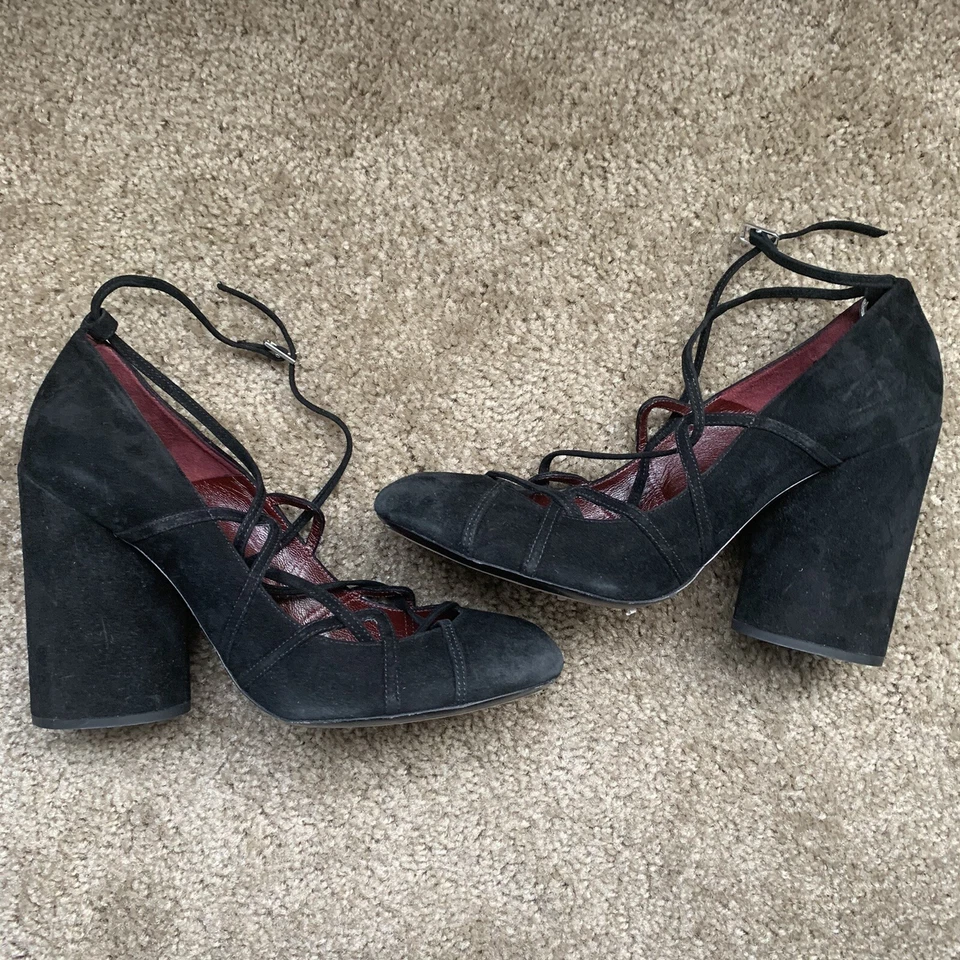 $750 новый Marc Jacobs Carrie Ghillie замшевые насосы размер 38,5 Бесплатная доставка - Изображение 4 из 4