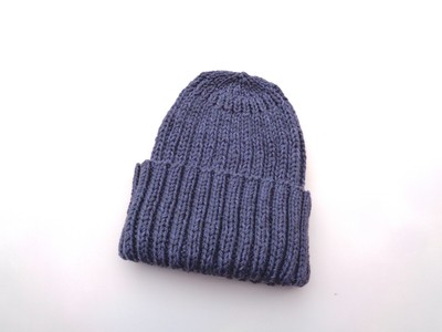 XL Mens Hat Steel Gray Cashmere Wool 