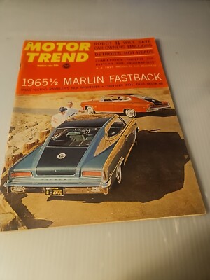 Vintage 1975 March, Motor Trend Magazine, ''Robots Will Save Car Owners Millions''