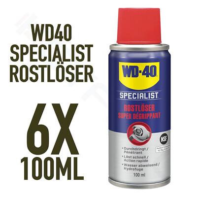 WD-40 SPECIALIST 6x 100ml RUST REMOVER RUST REMOVER RUST REMOVER CREEP OIL