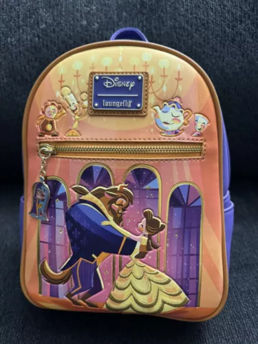 Loungefly Disney Beauty and the Beast Ballroom Scene Mini Backpack | Belle