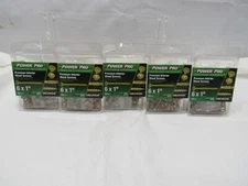 Lot of 5 Power Pro Interior Screws 6 x 1" P/N 42643 Hillman 100 Each Pack