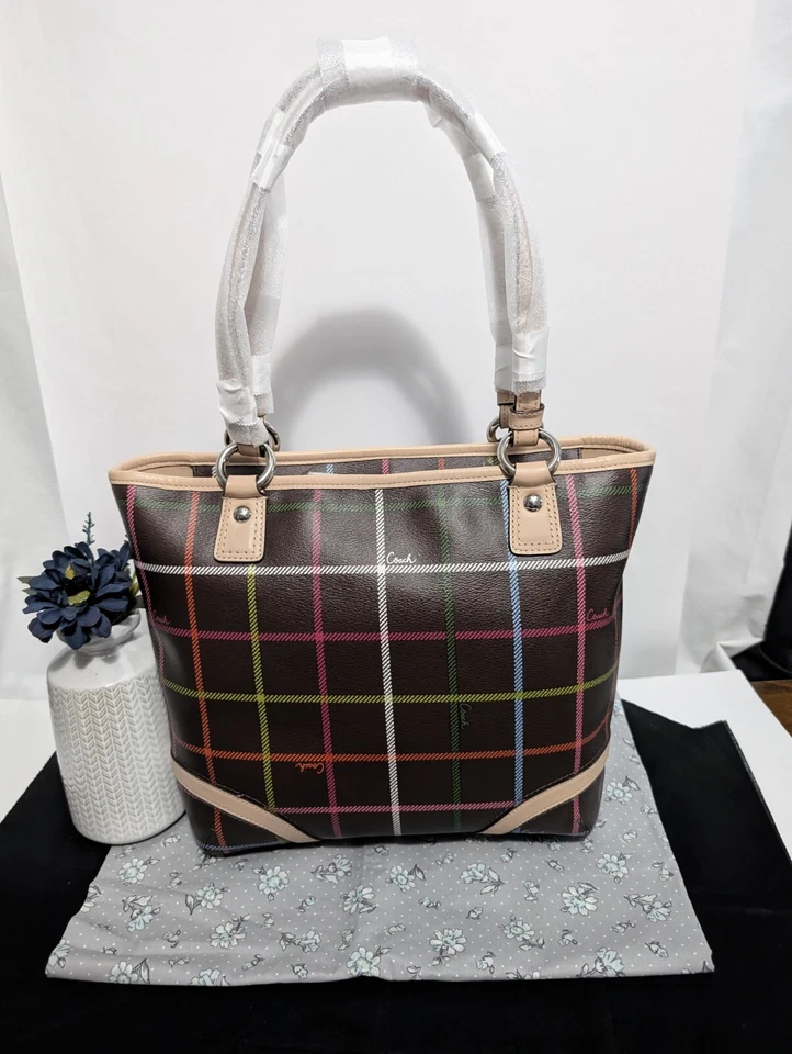 NWT Coach Peyton Tattersall Tote  - Image 2 of 4