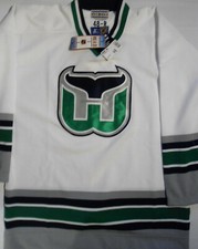 HARTFORD  WHALERS  48 R  PRO  STARTER JERSEY FROM THE 90'S  NEW WITH  TAGS