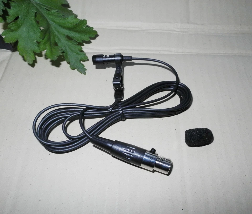 Tie Clip Lapel Voice Lavalier Microphone For AKG Wireless - XLR mini 3Pin TA3F - Image 2 of 3