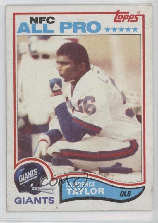1982 Topps Lawrence Taylor #434 Rookie RC HOF hn8