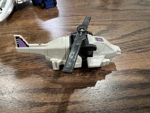 Vintage 1987 G1 Transformers Battletrap Duocon Helicopter Decepticon with Weapon