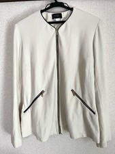 VERSACE CLASSIC V2 Jacket Blouson Men Size IT 42 USA 8 Ivory White