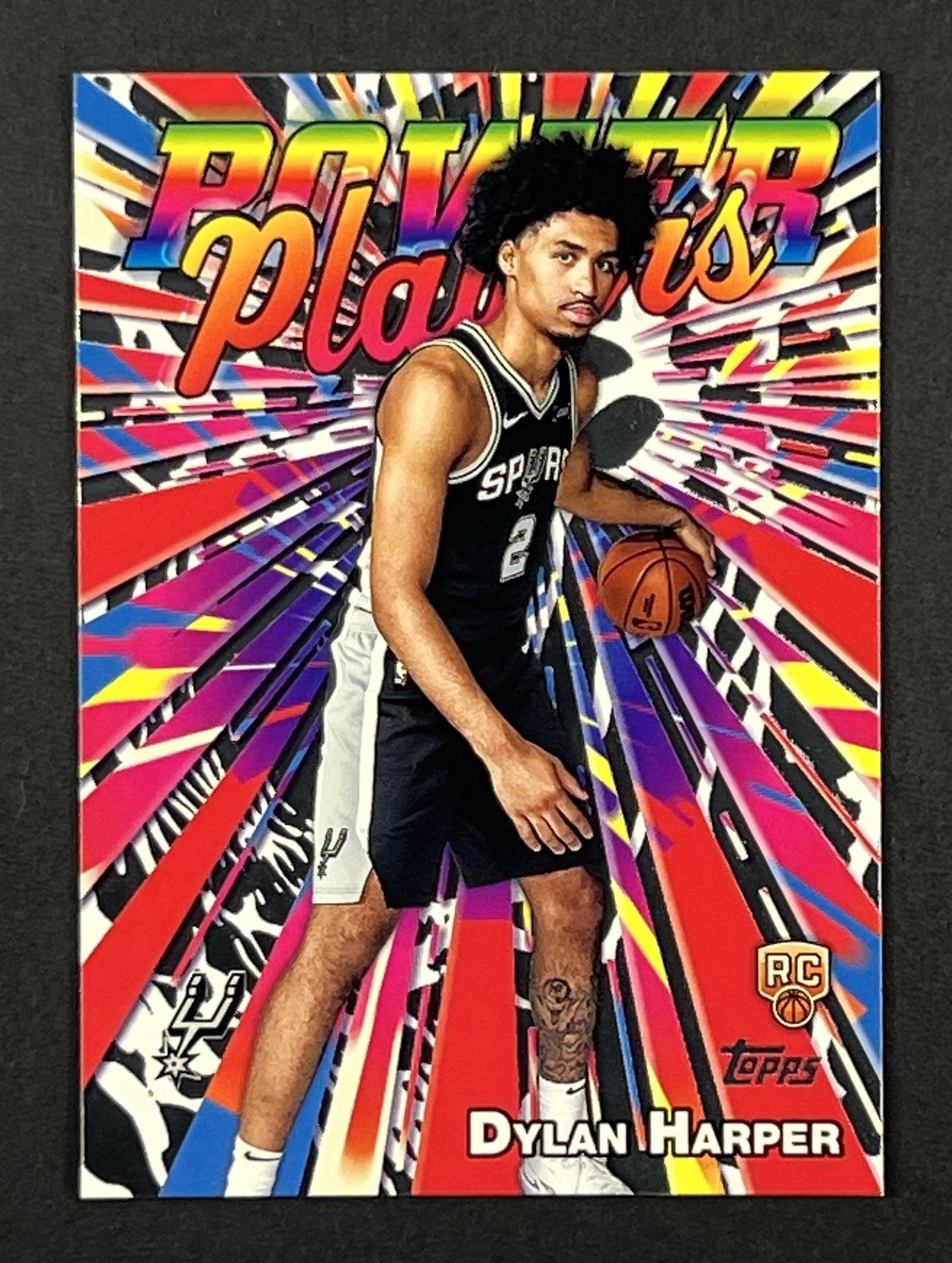 Topps 2025-26 Dylan Harper Rookie Power Players Insert #PP-17 Spurs NBA Card