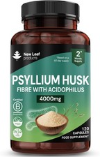 Fibre Supplement 4000mg Psyllium Husk with Acidophilus - High Strength - Natural