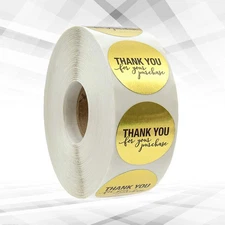 Round Thank You Label Self-adhesive DIY Sticker Wrapping Stickers