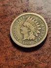 1860 Indian Head Copper Nickel Cent, Rd. Bust, Philadelphia     inv05    p177
