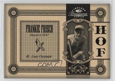 2005 Donruss Timeless Treasures Hall of Fame Silver /500 Frankie Frisch HOF 0q3