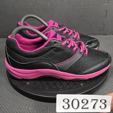 Vionic Shoes Womens Size 8.5 Black Pink Athletic Walking Mesh Kona 43KONA8552