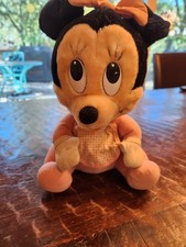Vintage Hasbro Playskool Disney Babies 1984 Minnie Mouse Plush 70480