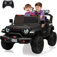 24V 2 Seater Kids Ride on Car Electric Vehicle w/ Remote control for Kids Black