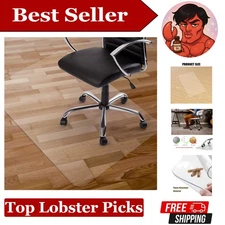 Transparent Office Chair Mat 48"x32" - Flexibly Protect Your Hard Floors
