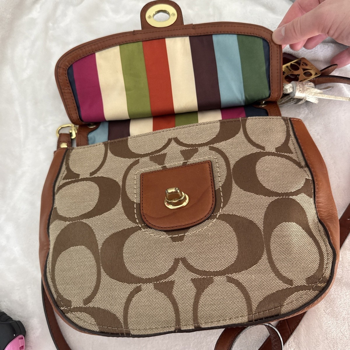 Coach Signature Willis Crossbody Bag 70th Anniversary Limited Turn