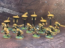 Warhammer 40k Tau Empire Fire Warriors x10 + Drones x6 Painted T'au Sept
