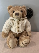 FOA Schwarz Anniversary Teddy Bear With Sweater Plush Stuff Animal