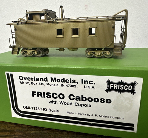 Overland Models, Inc. HO latón #OMI-1128 FRISCO caboose con cúpula de madera - ¡NUEVO EN CAJA! | Zustand: New
