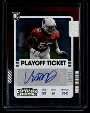 2021 Panini Contenders Playoff Ticket Rookie Auto Victor Dimukeje 26/99 #242