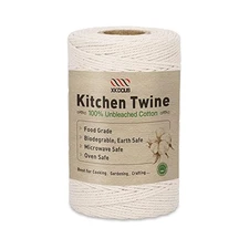 Eco,Friendly Cotton Twine, 476ft, 2mm, Safe for Food & Crafting Needs
