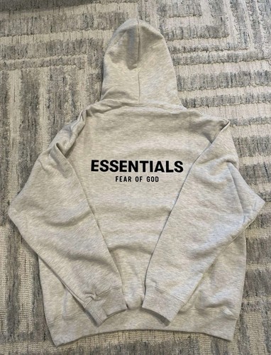 Fear Of God Essentials Hoodie Light Oat Meal Size Medium - Picture 2 of 2