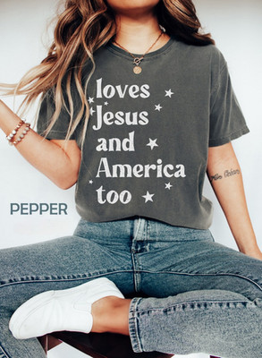 Freedom Faith America Shirt Patriotic Christian USA Vintage Graphic Tee