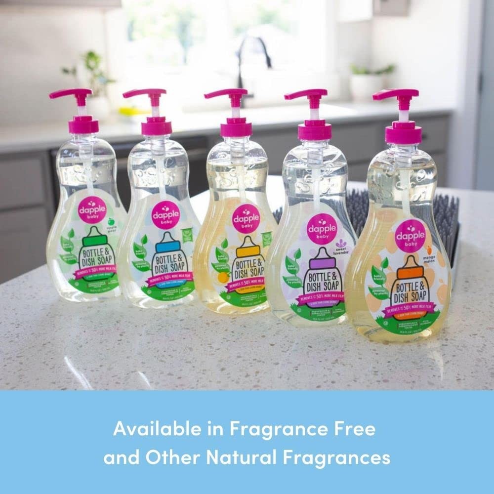 Dapple Baby Bottle Soap, Hypoallergenic Dish Soap for Baby Bottles, Powered b...