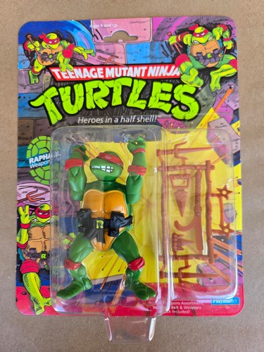 1988 Vintage TMNT MOC  Raphael Sealed 10-Back Card...