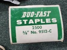 Duo-Fast Staples No. 9512-C 3/8" - 2500 Staples