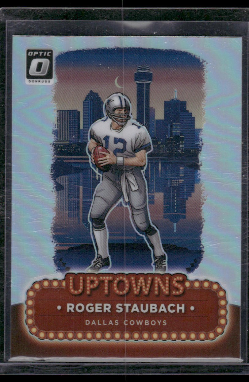 #24 Roger Staubach 2024 Donruss Optic Uptowns Dallas Cowboys