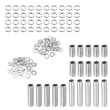 140pcs Lamp Pipe Kit with Lock Nuts Washers 1/8IP Thread Fasteners