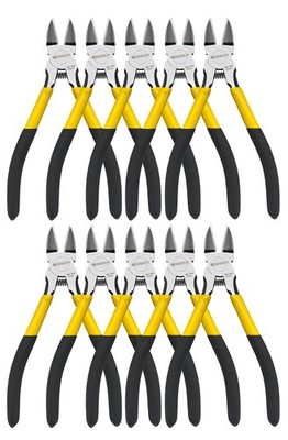 Wire Cutters 10 Pack, 6.5 inch, BOOSDEN Flush Cutters, Spring Loaded Cutting ...