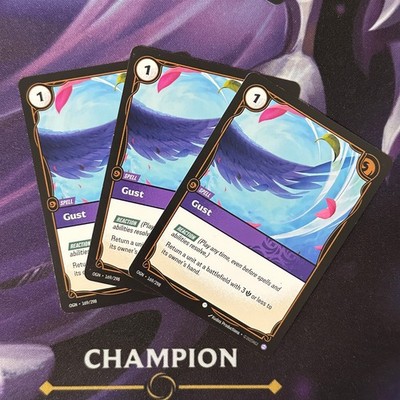 3x Gust OGN Riftbound Playset NM #169/298