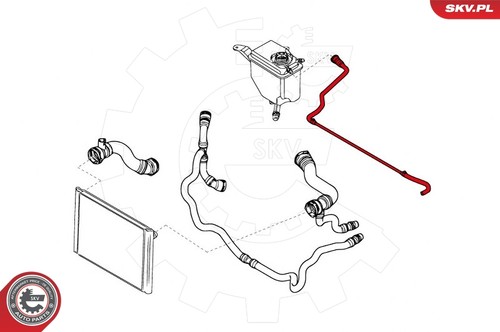 RADIATOR HOSE 43SKV703 FOR BMW 6/Convertible/E4/E3/5/E1/E0 N53B30A N52B30 3.0L - Picture 5 of 11