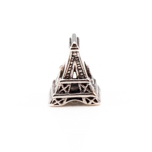 Eiffel Tower Paris Sterling Silver Charm - Picture 2 of 4