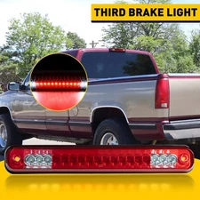 For 1988-1998 GMC C/K 1500 Cargo 3RD Third Brake Light Cargo Light Red White